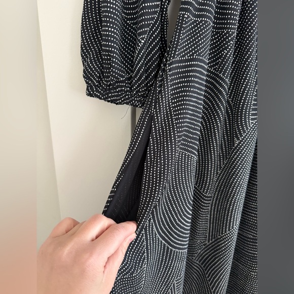 Madewell Balloon Sleeve Ruched midi dress size xxs - Picture 8 of 9